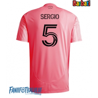 Inter Miami Sergio Busquets #5 Tricou Fotbal Replică 2025-26 Barbati Acasa